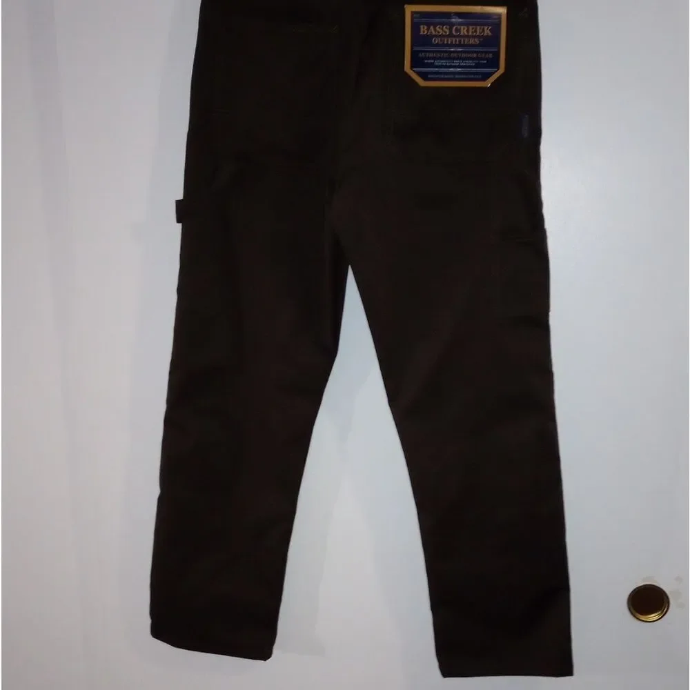 🆕👖 Bass Creek Outfitters Work Wear Carpenter Pants, Brown, 32x30